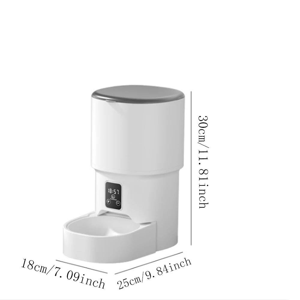 4L Pet Feeder Timing 5V USB Smart Automatic Dog Pet Feeder For Cats Dog Button WIFI APP Intelligent Dry Food Dispenser Dog Bowl