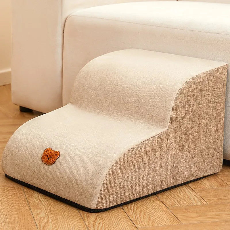 Memory Foam Dog Sofa Stairs Pet 2/3 Steps Stairs for Small Dog Cat Ramp Ladder Anti-slip Puppy Stairs Ramps Dog Supplies