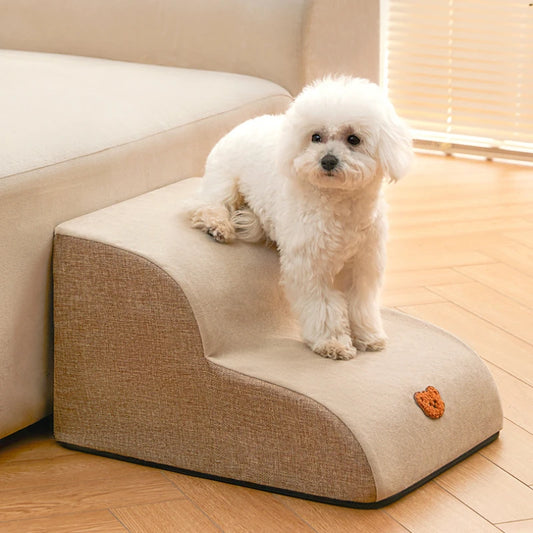 Memory Foam Dog Sofa Stairs Pet 2/3 Steps Stairs for Small Dog Cat Ramp Ladder Anti-slip Puppy Stairs Ramps Dog Supplies